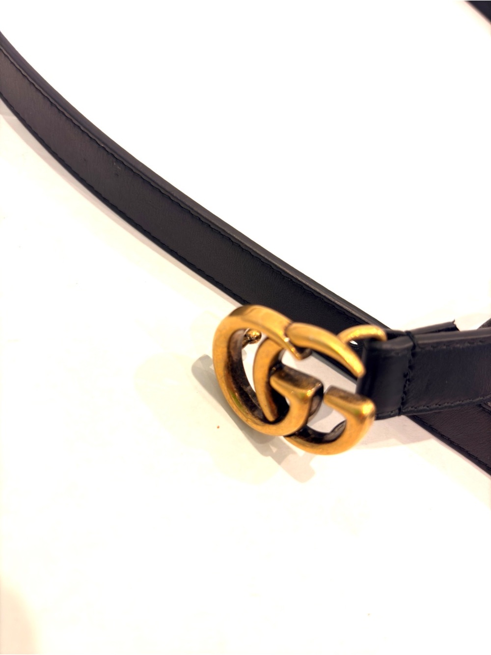 Gucci mini GG Marmont black belt 0.8 38 made in Italy - Picture 5 of 8